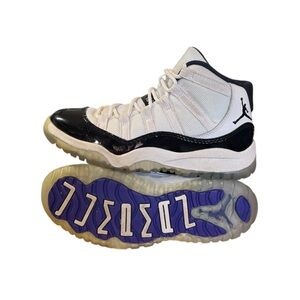Kids Air Jordan 11 Retro Concord PS Basketball Shoes 378039-100 Size 1.5Y